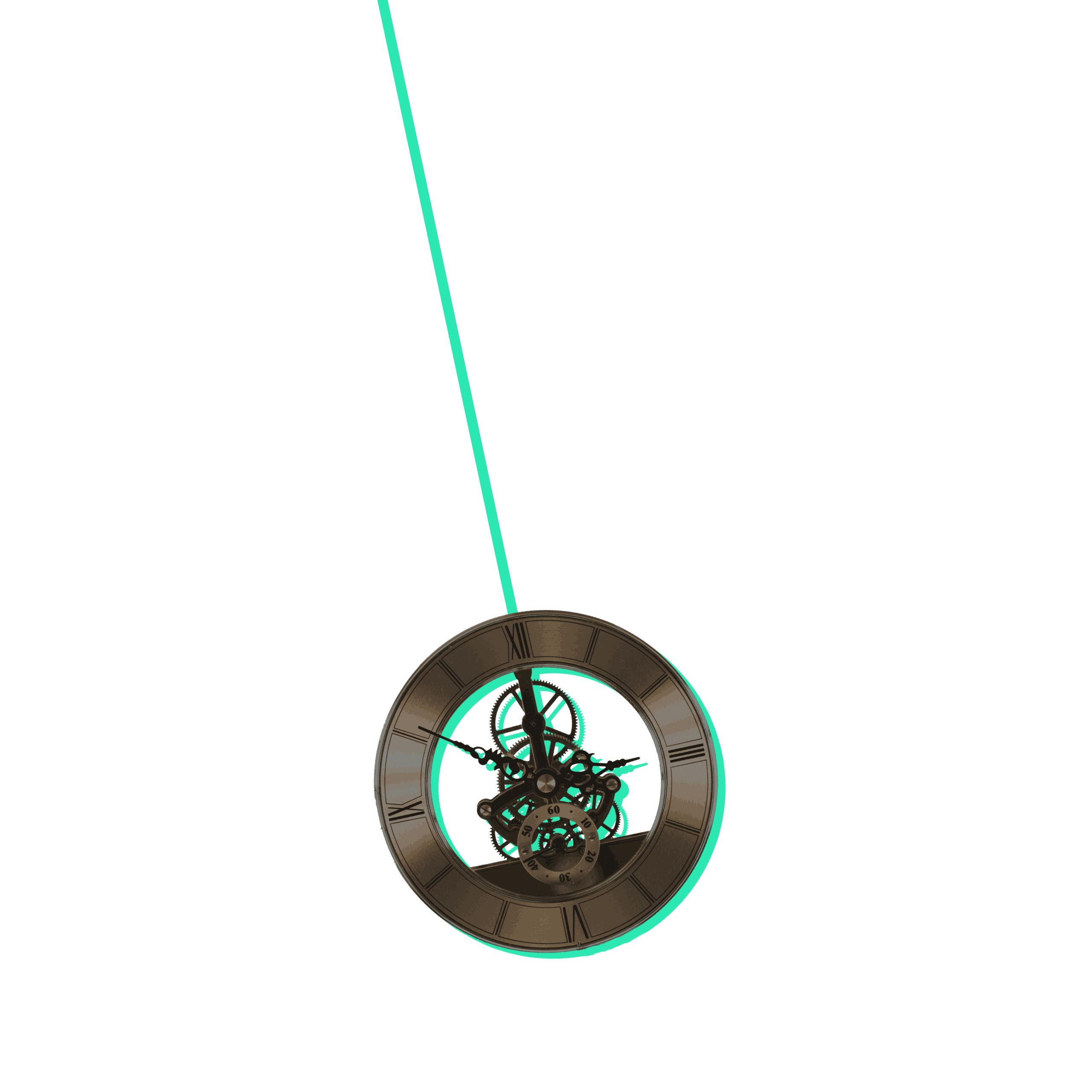 Animation of a vintage watch